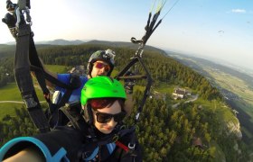 Paragleiter Tandemflug, © Flugschule Fly Hohe Wand 