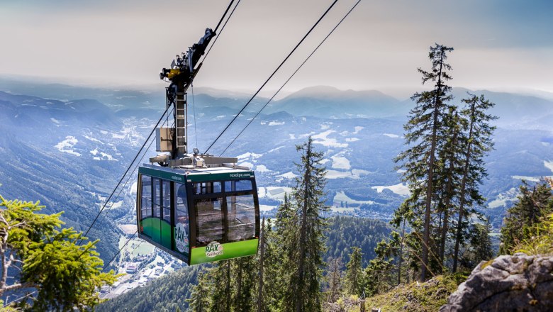 Die Rax-Seilbahn, © Scharfegger's Raxalpen Resort