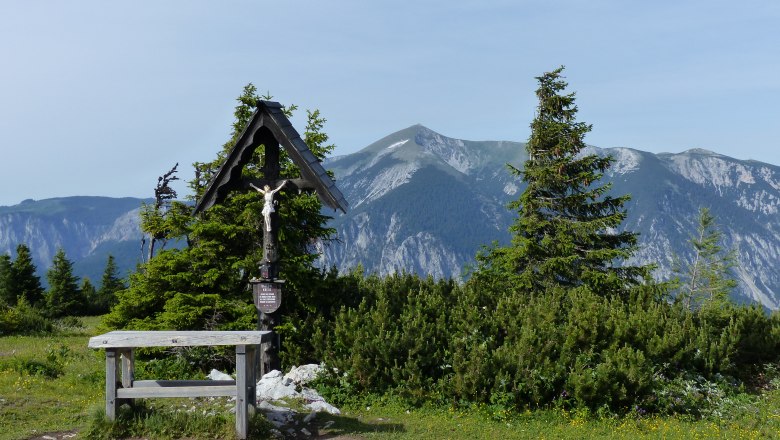 Das Gatterlkreuz auf dem Weg zum Ottohaus, © Wiener Alpen / www.eva-gruber.com